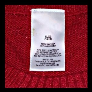 unbranded Sweaters - Snowman Christmas Red Holiday Sweater Size XL unbranded Sweaters - Snowman Christmas Red Holiday Sweater Size XL